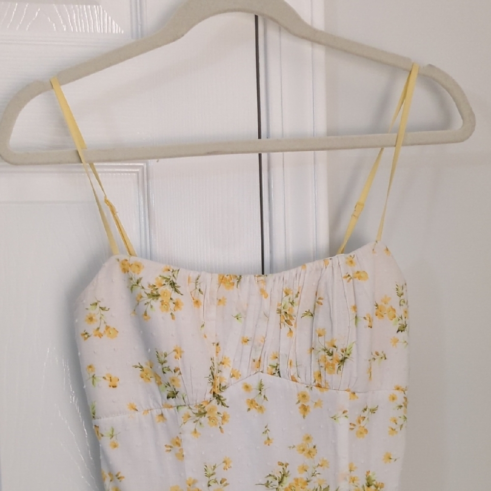 Ruby Rox Yellow Floral Mini Dress - Picture 3 of 5